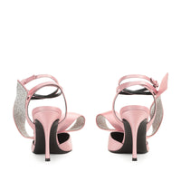 Slingback Area Marquise 90 - Light Rose & Crystal