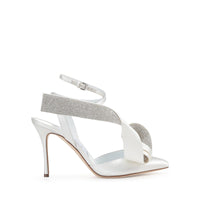 Slingback Area Marquise 90 - Bianco & Crystal