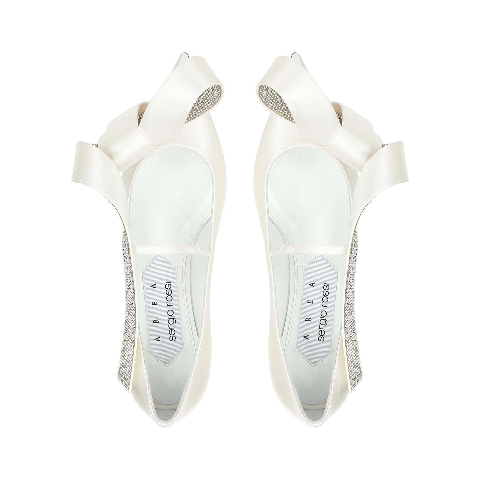 Ballerines Area Marquise - Bianco & Crystal