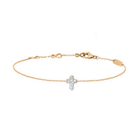 BRACELET MAGIC TOUCH OR JAUNE MOTIF CROIX
