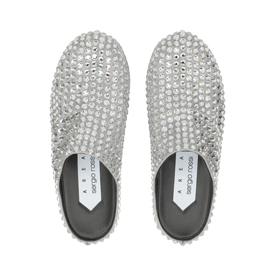 Mules compensées Area Bomb - Silver & Crystal