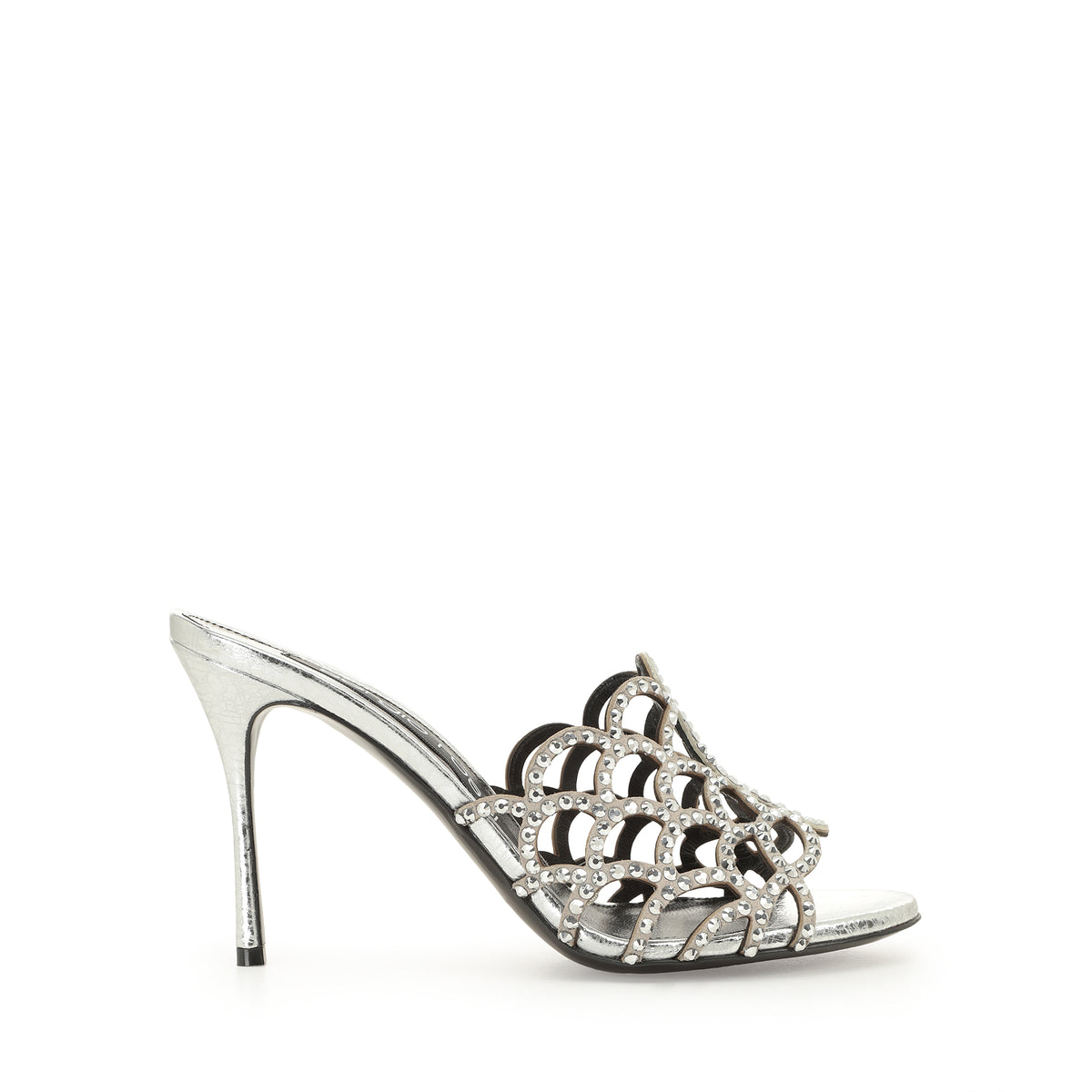 SŒUR SIRÈNE ROCHER LAME'+ROYAL+STRASS SABOTS