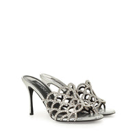 SŒUR SIRÈNE ROCHER LAME'+ROYAL+STRASS SABOTS