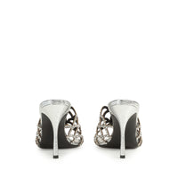 SŒUR SIRÈNE ROCHER LAME'+ROYAL+STRASS SABOTS