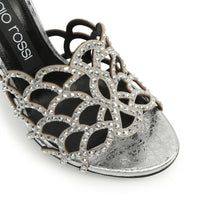 SŒUR SIRÈNE ROCHER LAME'+ROYAL+STRASS SABOTS