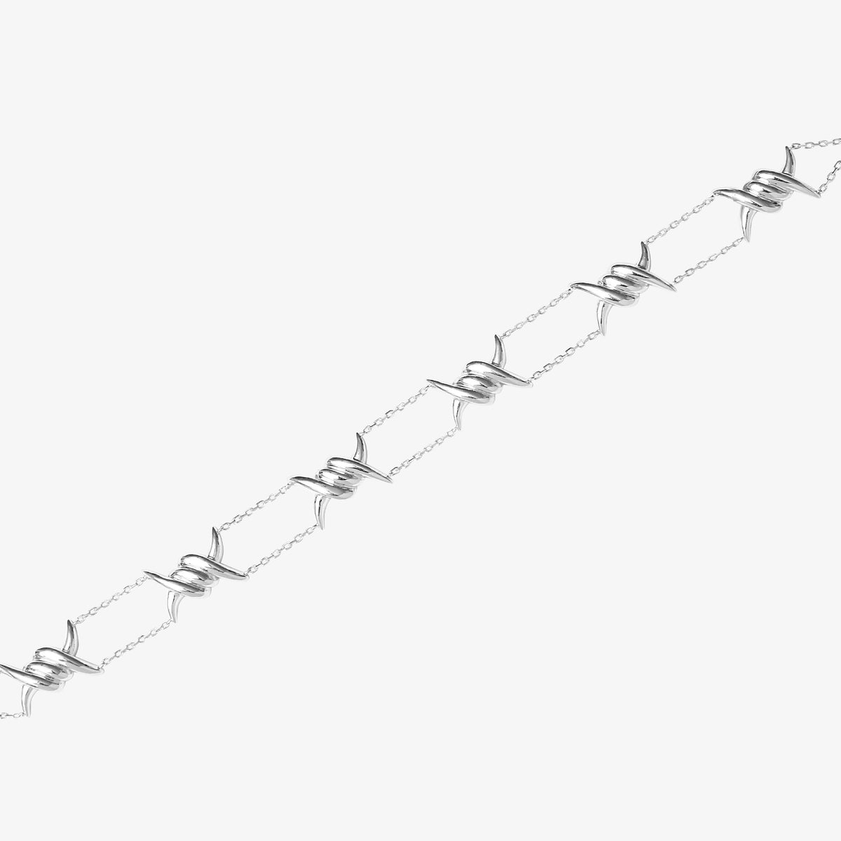 BRACELET BARBELE OR BLANC