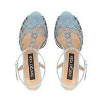 SANDALES SR. SIRÈNE ROYALE + STRASS COULEUR