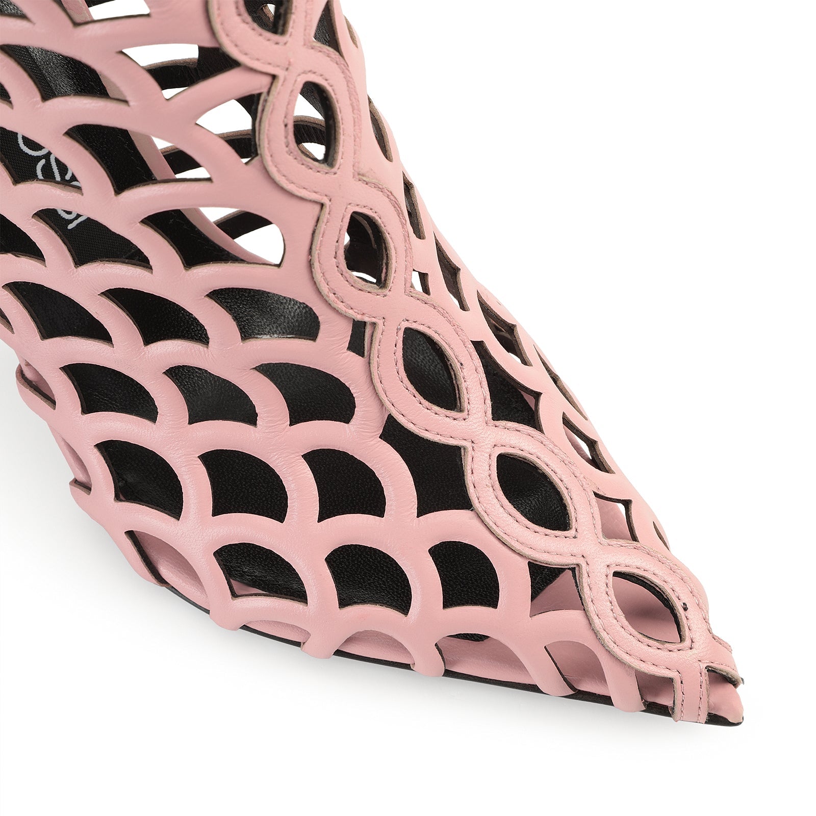 Bottines Sr Mermaid 90 en cuir - Light Rose