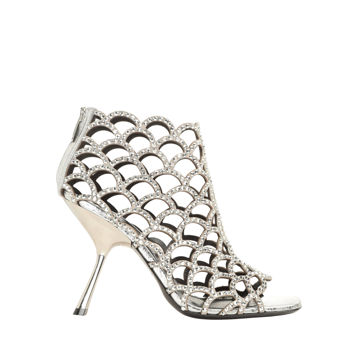 SANDALES SR. SIRÈNE ROCHER LAME'+ROYAL+STRASS