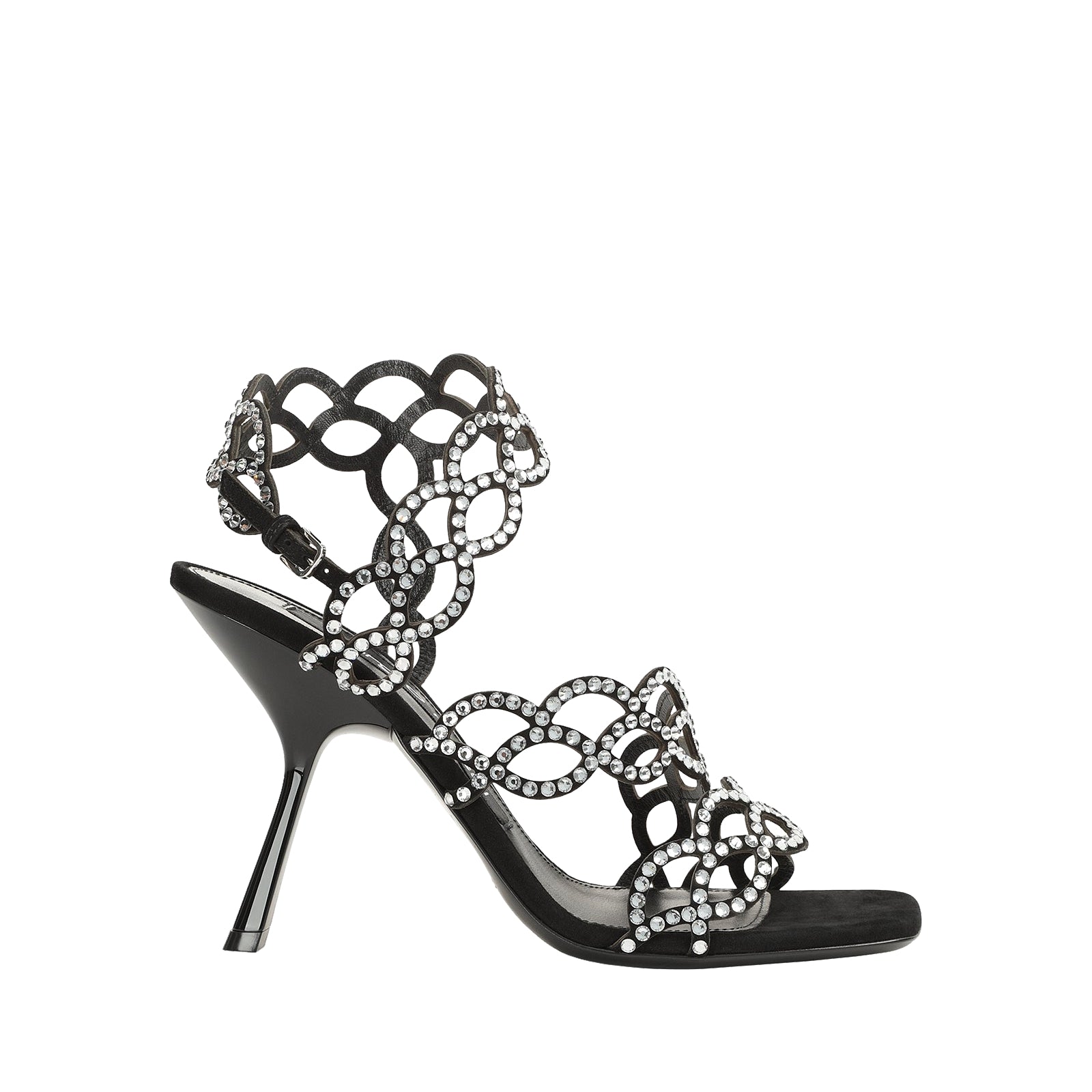 330€   Sandales Sr Mermaid 100 en cuir - Nero & Crystal
