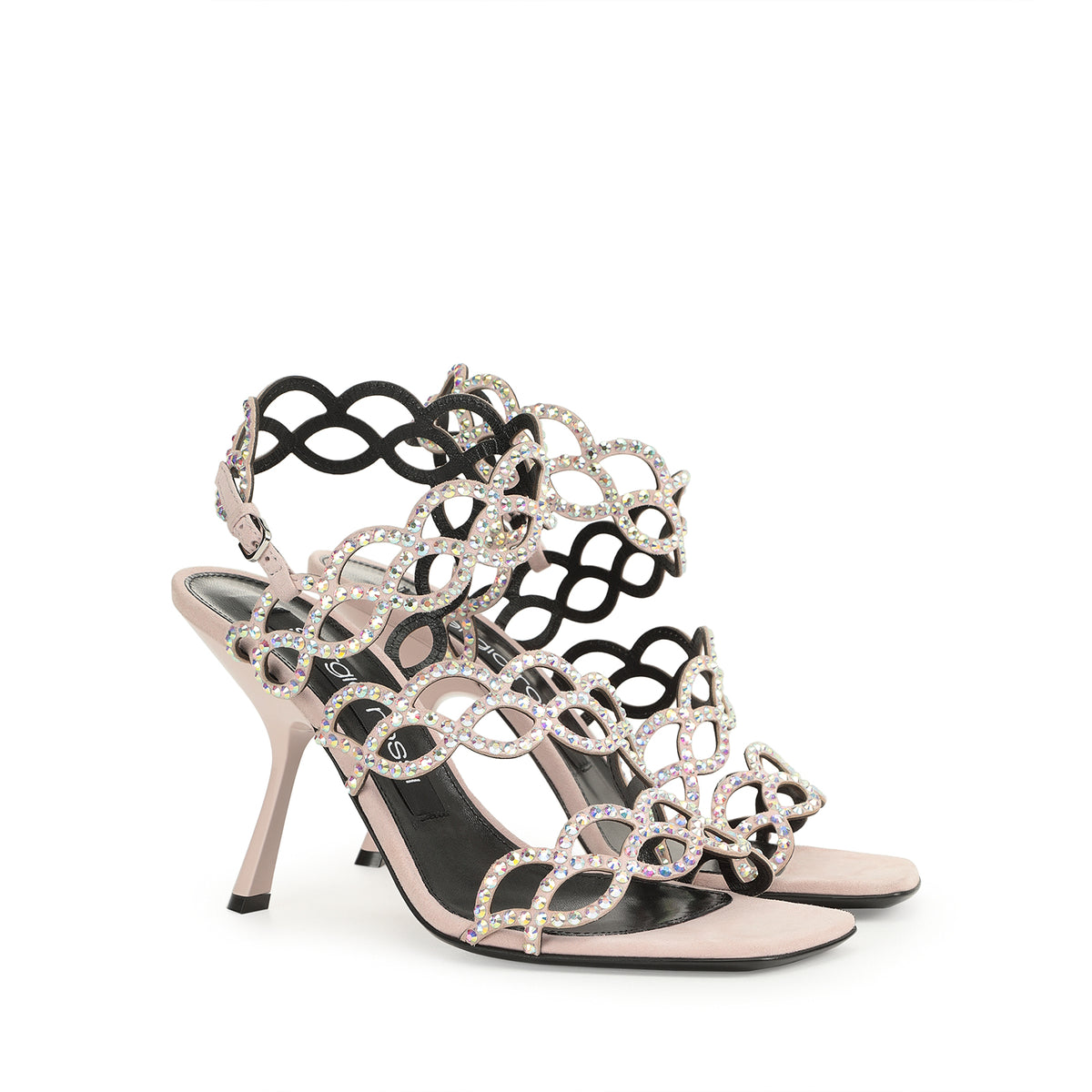SANDALES SR. SIRÈNE ROYALE + STRASS COULEUR