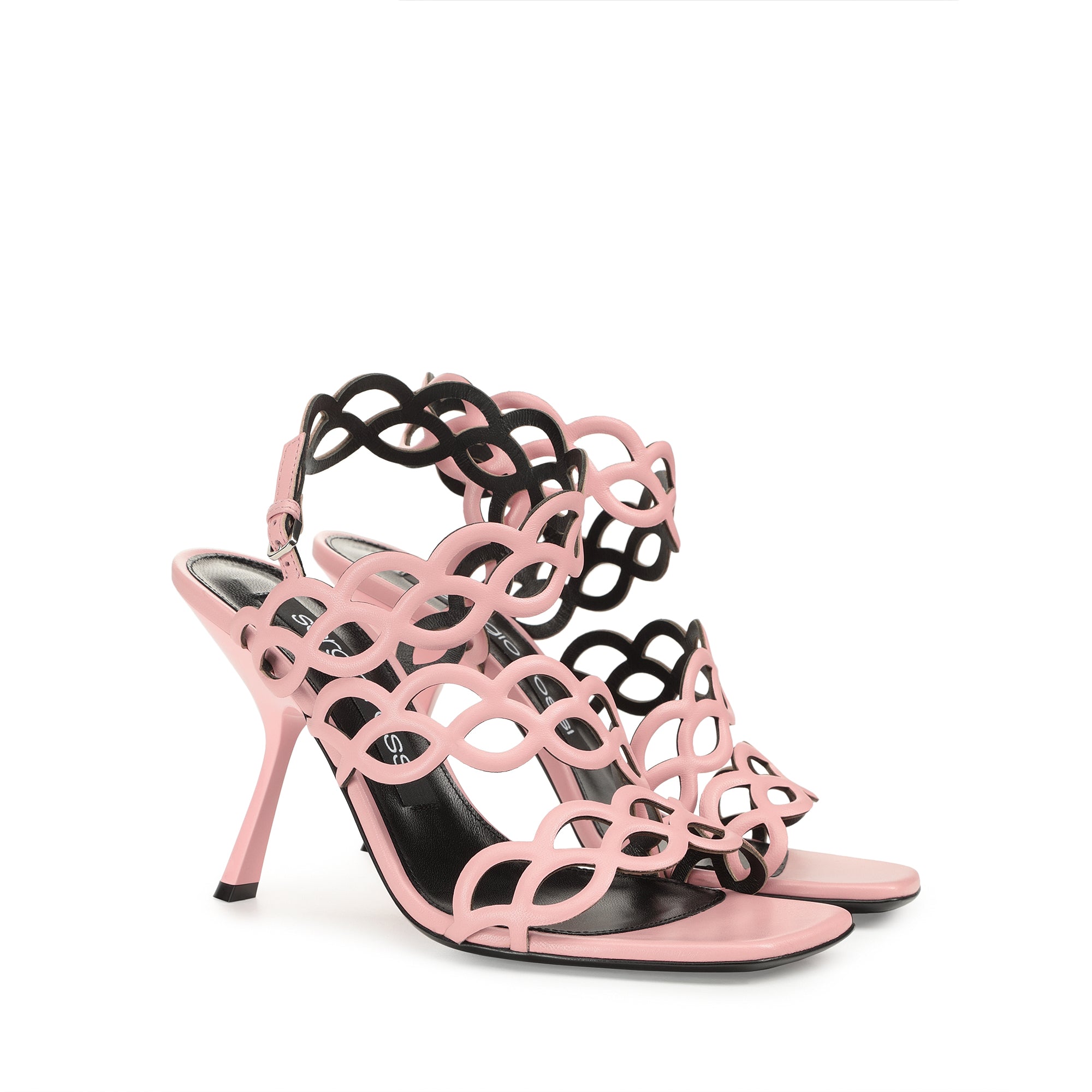 Sandales Sr Mermaid 100 en cuir - Light Rose