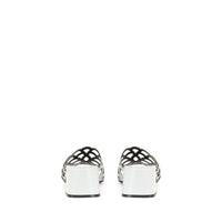 Mules Sr Mermaid 45 en cuir - Bianco