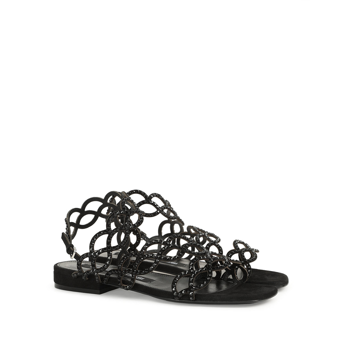 SANDALES SR. SIRÈNE ROYALE + STRASS COULEUR