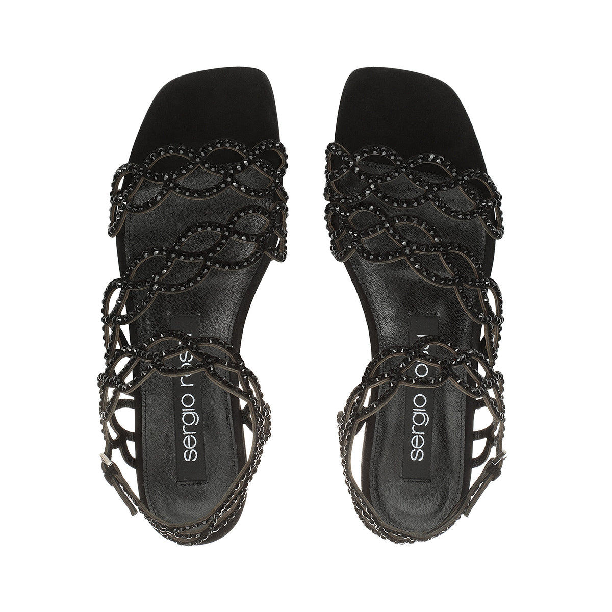 SANDALES SR. SIRÈNE ROYALE + STRASS COULEUR