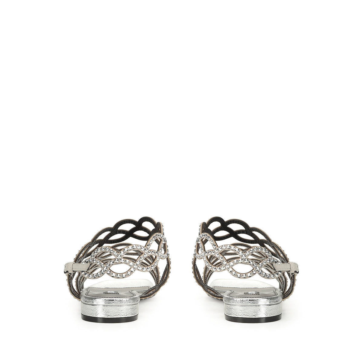 SANDALES SR. SIRÈNE ROCHER LAME'+ROYAL+STRASS
