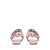 Sandales plates Sr Mermaid en cuir - Light Rose