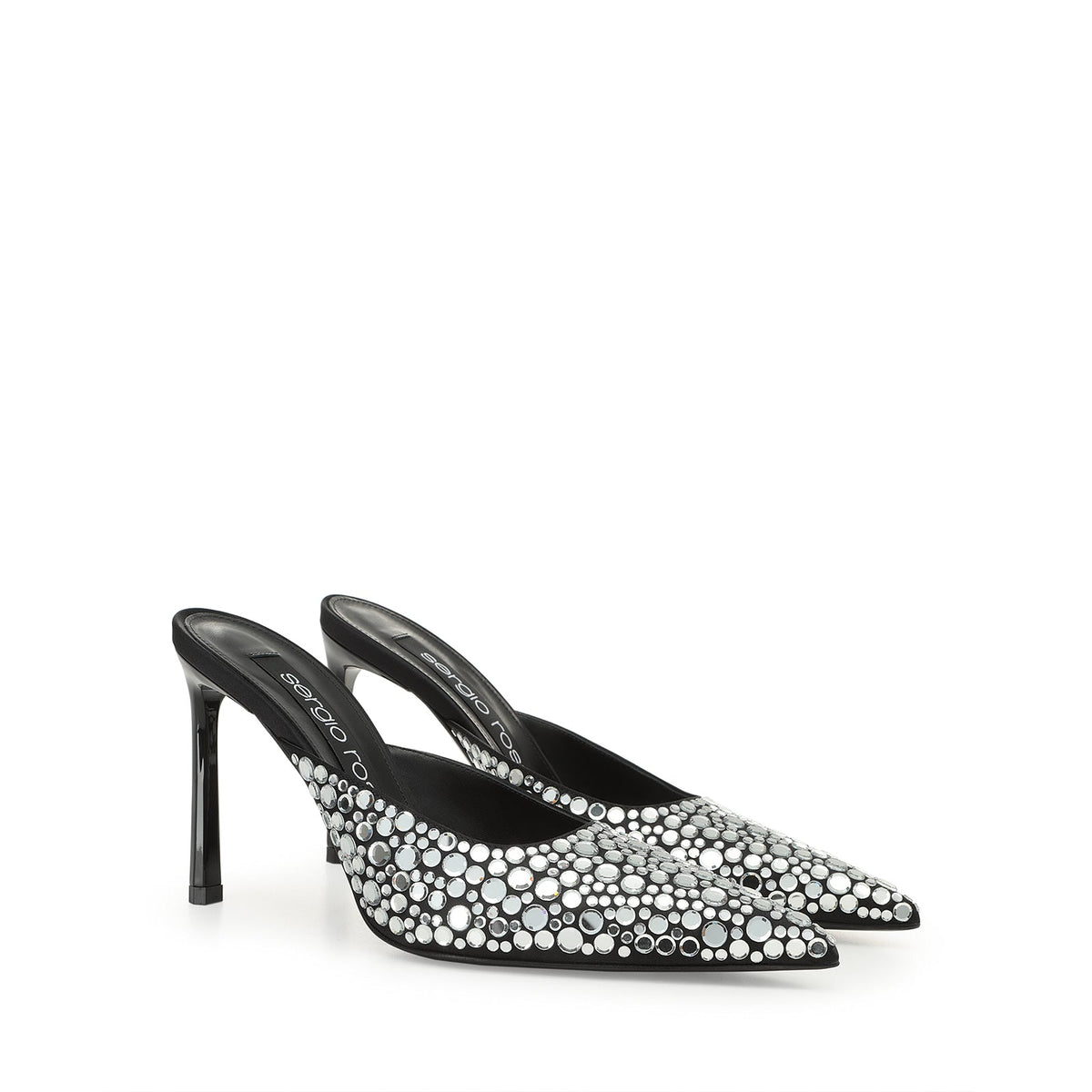 CRÊPE SR LIYA SATIN+SABOT PLAT AVEC STRASS