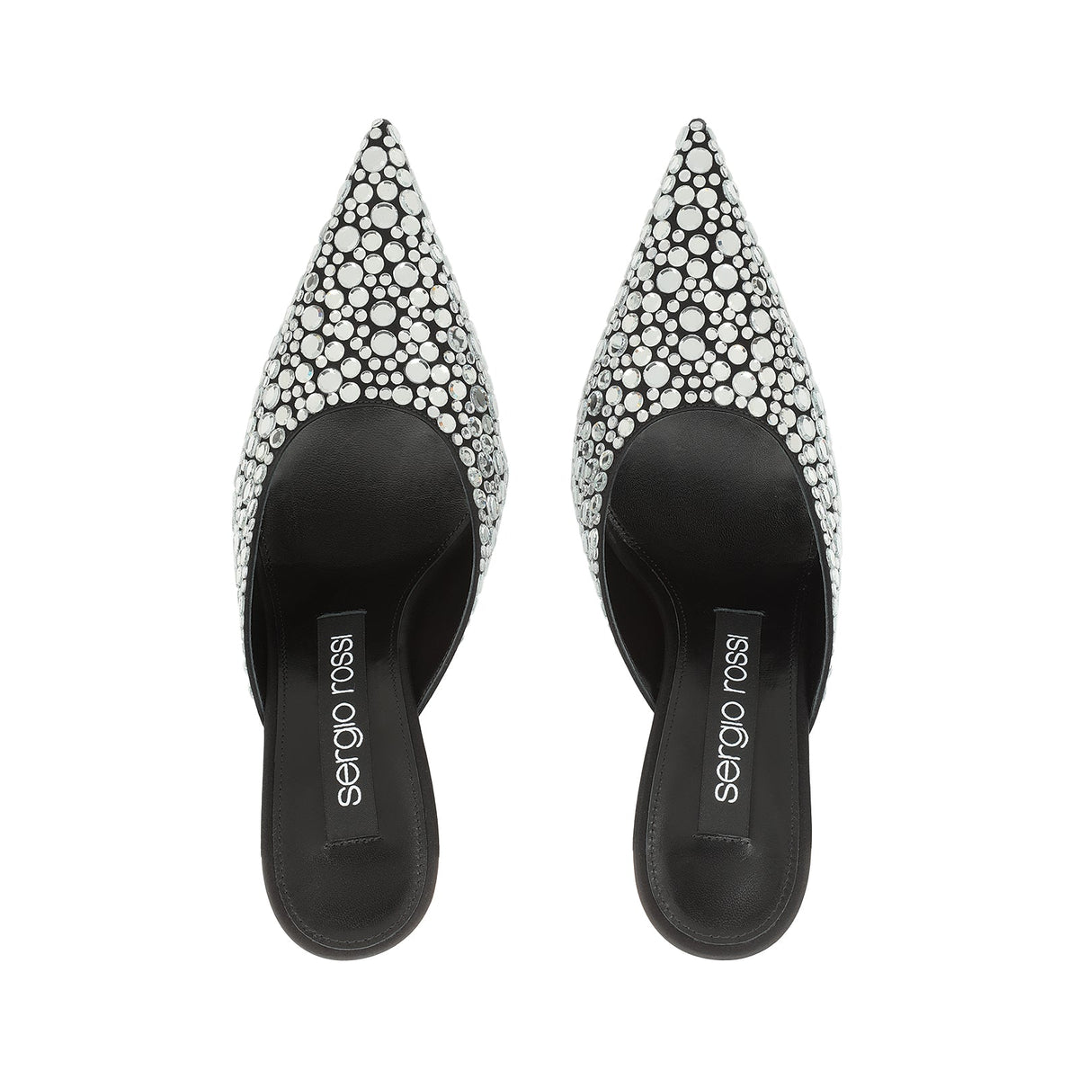 CRÊPE SR LIYA SATIN+SABOT PLAT AVEC STRASS