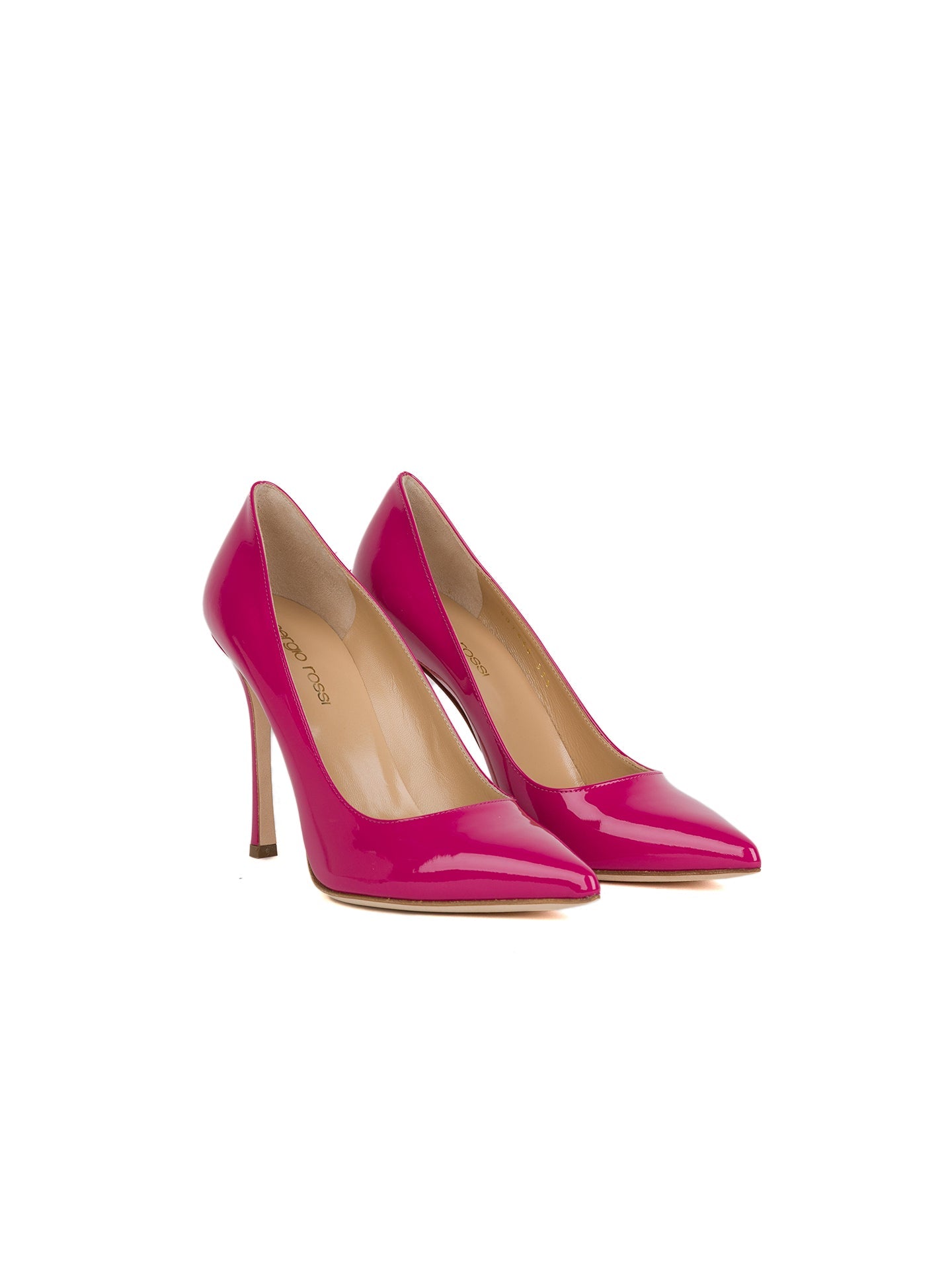 Escarpins à talons aiguilles 105 en cuir - Magenta