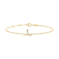 BRACELET MAGIC TOUCH OR JAUNE MOTIF SERPENT
