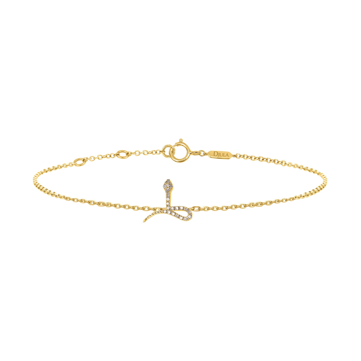 BRACELET MAGIC TOUCH OR JAUNE MOTIF SERPENT