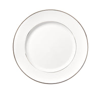 Lot de 6 assiettes plates américaine en porcelaine platine - Porcelaine