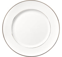 Albi Lot de 6 Assiettes plates américaine en porcelaine platine de second choix