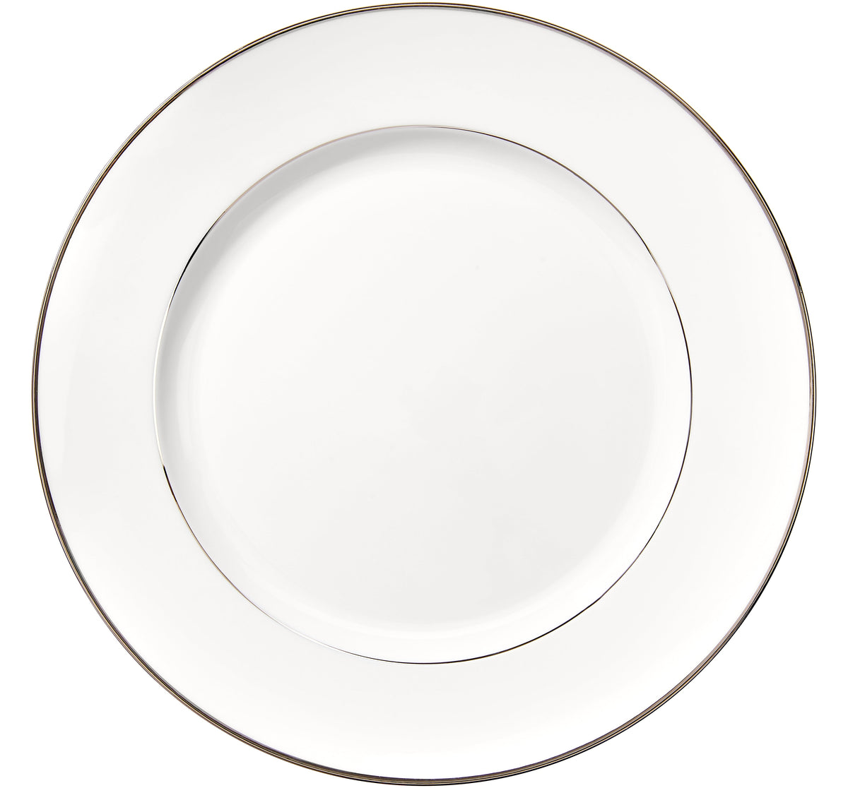 Albi Lot de 6 Assiettes plates américaine en porcelaine platine de second choix