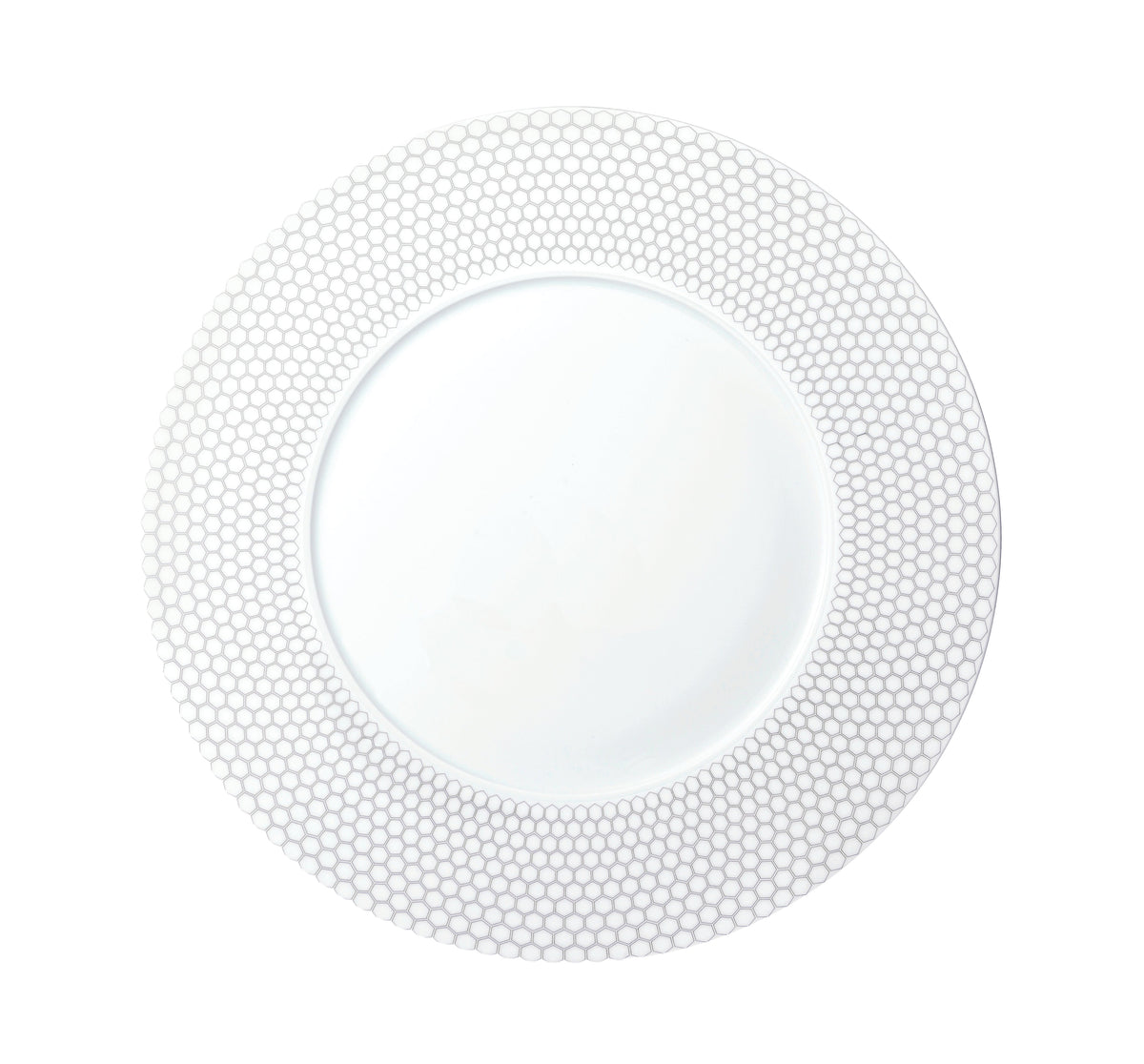 Set of 6 Madison porcelain dinner plates - Porcelain