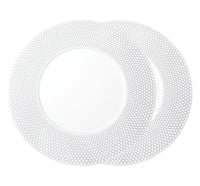Set of 2 porcelain serving plates - Porcelain