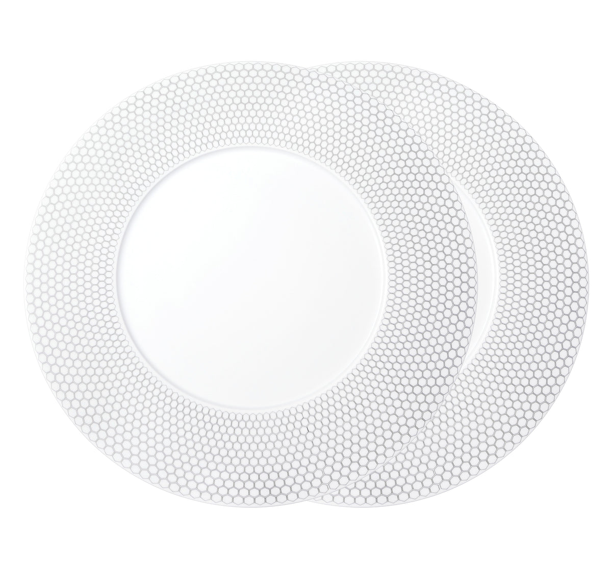 Set of 2 porcelain serving plates - Porcelain