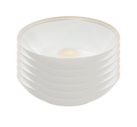 Lot de 6 assiettes  creuse 19cm Malmaison impériale en porcelaine - Porcelaine