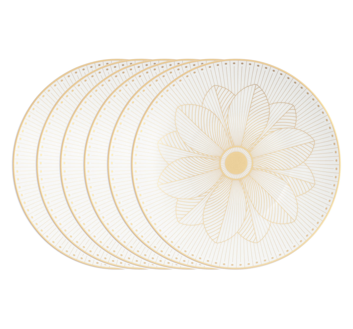Lot de 6 assiettes  à pain 17cm Malmaison impériale en porcelaine - Porcelaine