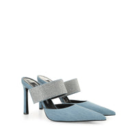 Mules à talons Sr Paris 95 - Blue & Nero