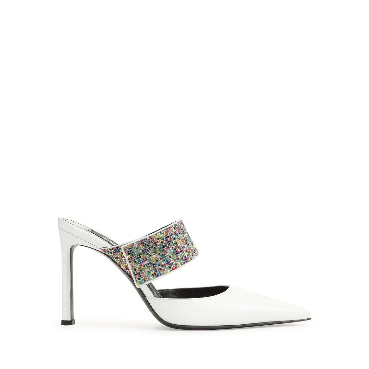 SR PARIS SABOT NAPPA+ROYAL+STRASS