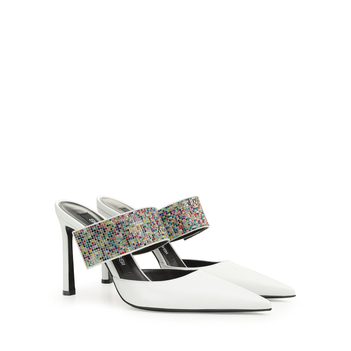 SR PARIS SABOT NAPPA+ROYAL+STRASS