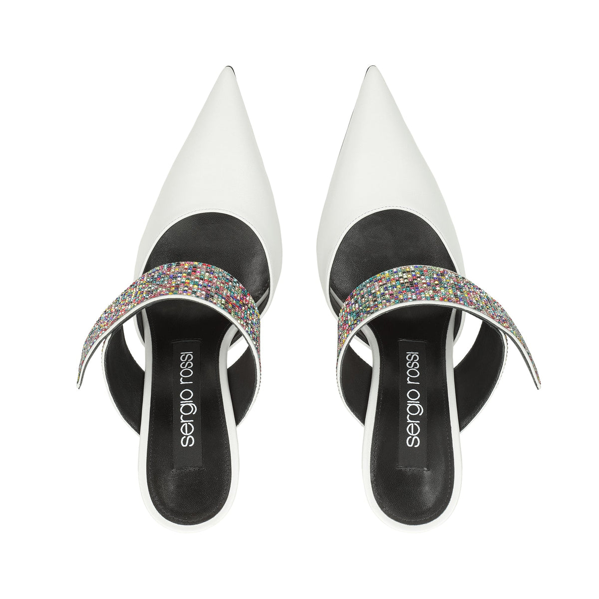 SR PARIS SABOT NAPPA+ROYAL+STRASS