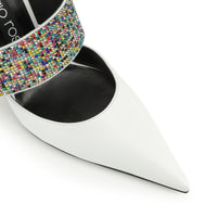 SR PARIS SABOT NAPPA+ROYAL+STRASS