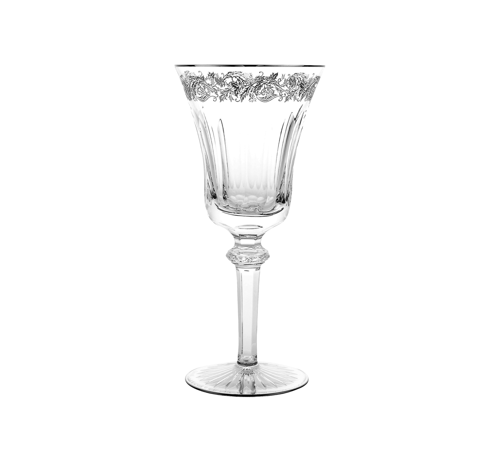 Stemmed water glasses - Cristal & Or