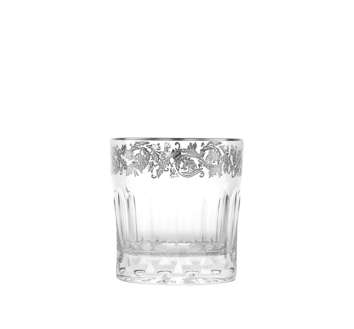 Lot de 2 verres à whisky double blanc Marly - Cristal