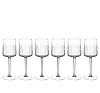Lot de 6 verres à eau Graphik Cristal - Cristal
