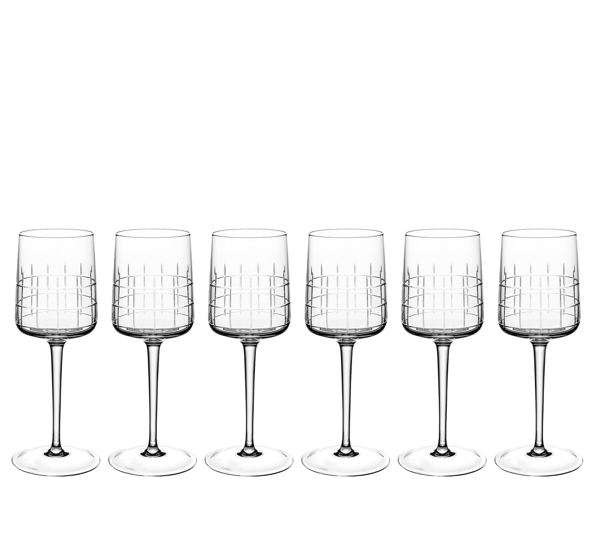 Lot de 6 verres à eau Graphik Cristal - Cristal