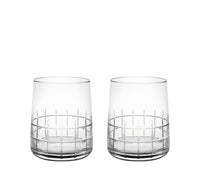 Set of 2 Graphik water cups - Cristal