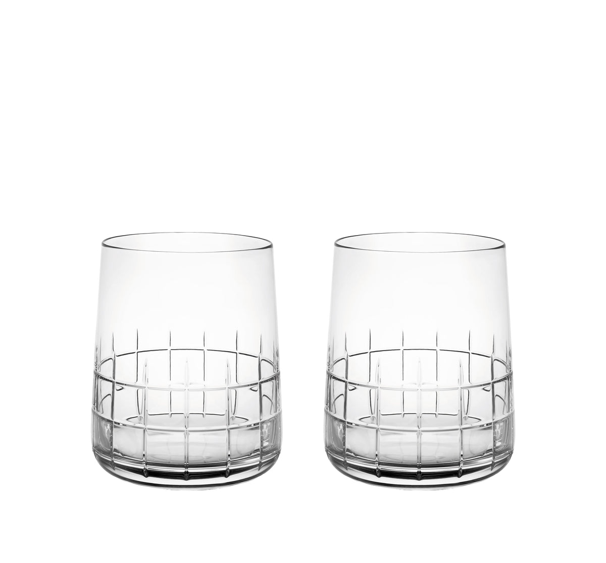 Set of 2 Graphik water cups - Cristal