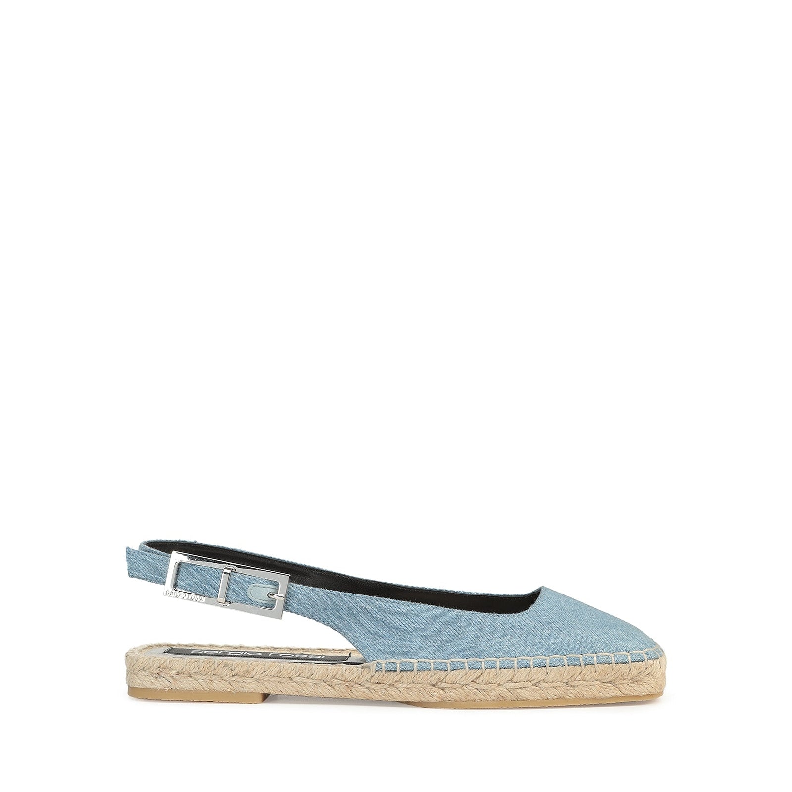 Slingback plats Sr Nora en tissu - Blue