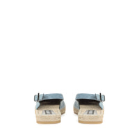 Slingback plats Sr Nora en tissu - Blue