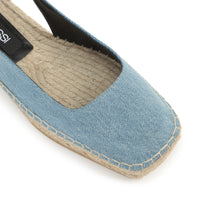 Slingback plats Sr Nora en tissu - Blue