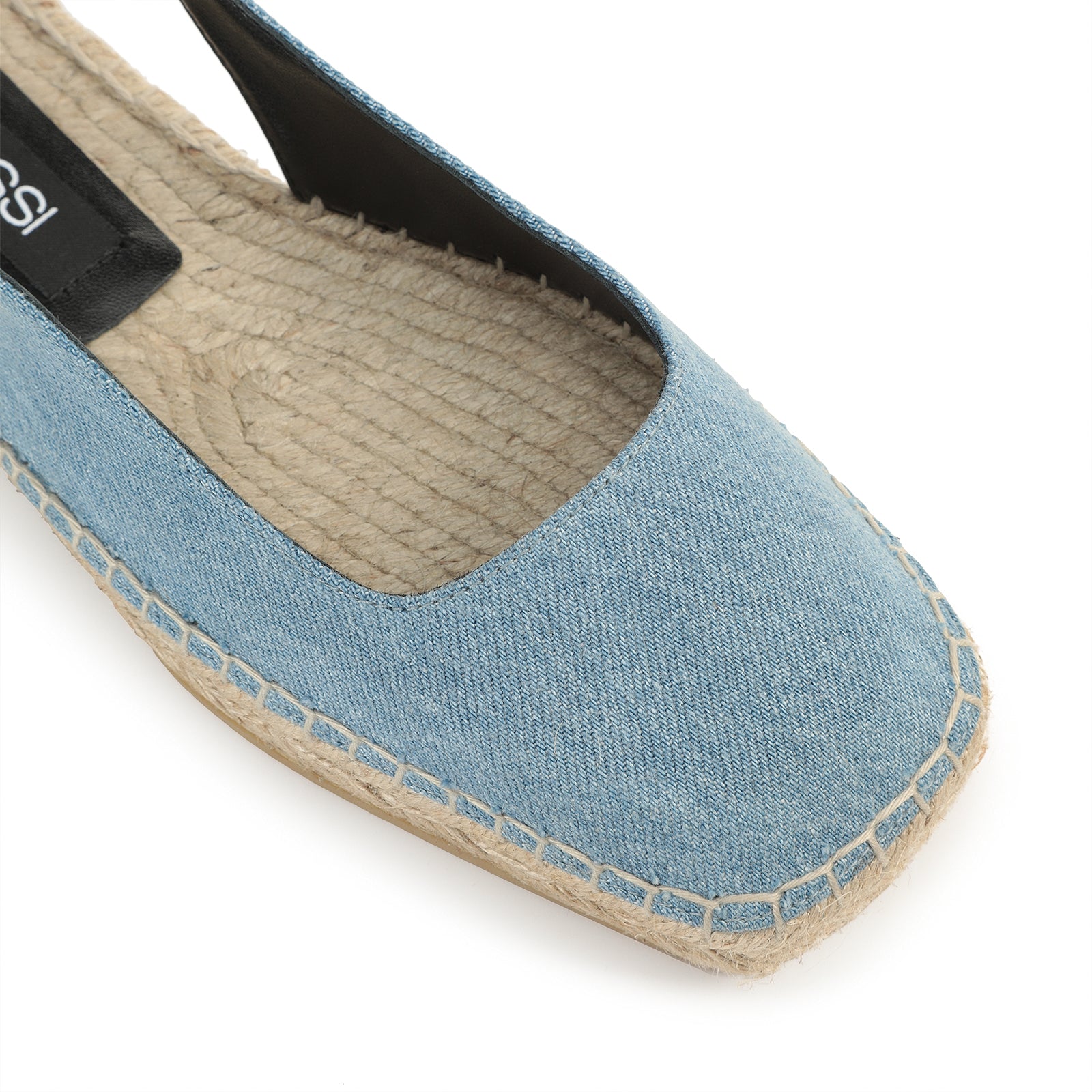 Slingback plats Sr Nora en tissu - Blue