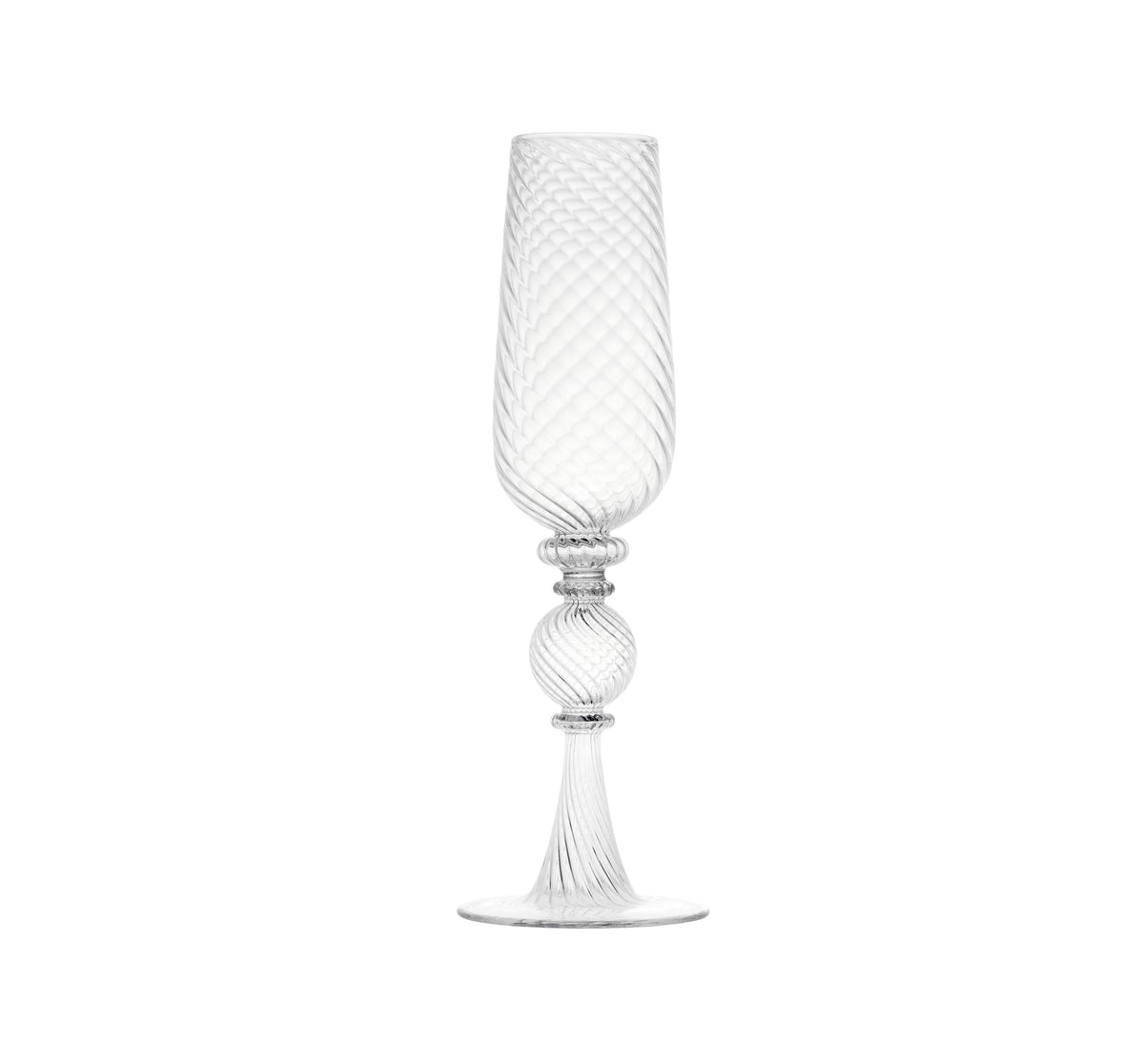 Set of 2 champagne flutes - Crystal